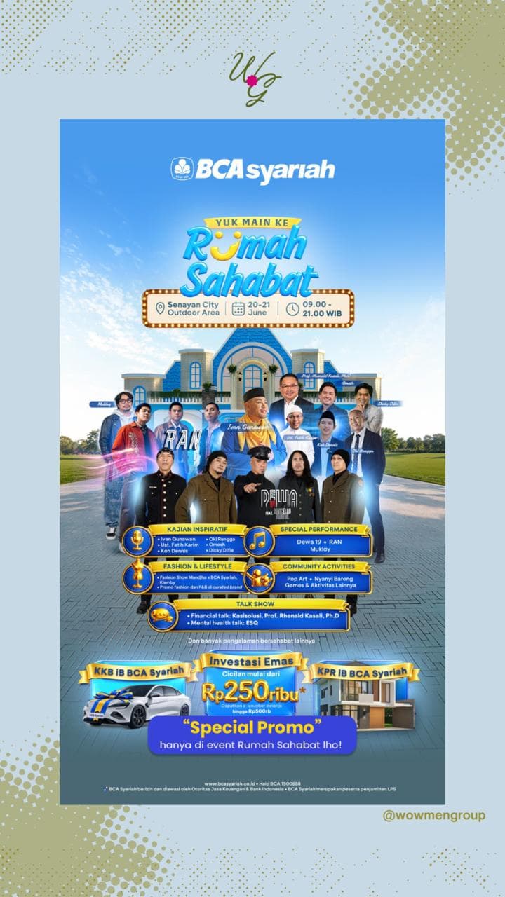Rumah Sahabat by BCA Syariah Exclusive for Wowmen's Community